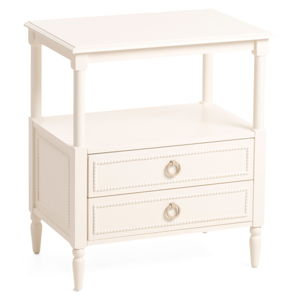 23in 2 Drawer Beaded Side Table | Bedroom | Marshalls