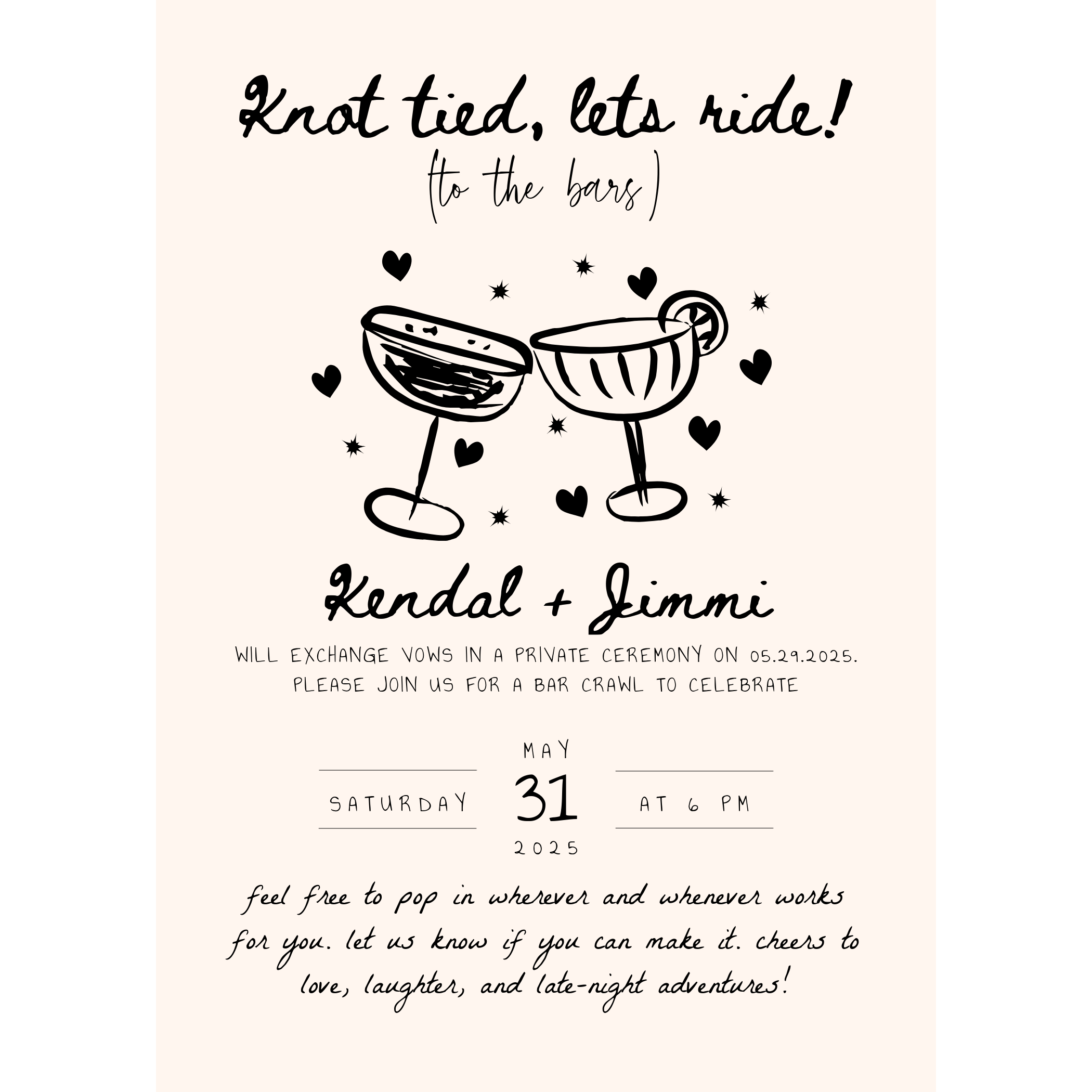 Bar Crawl Details