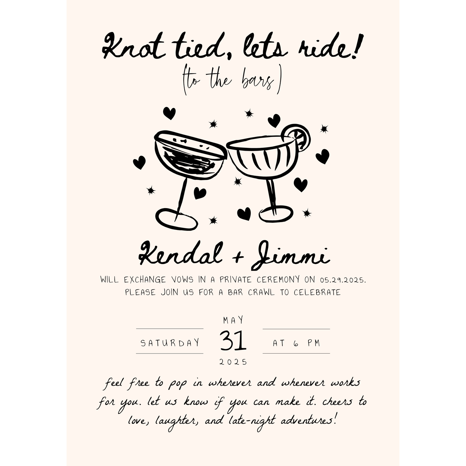 Bar Crawl Details