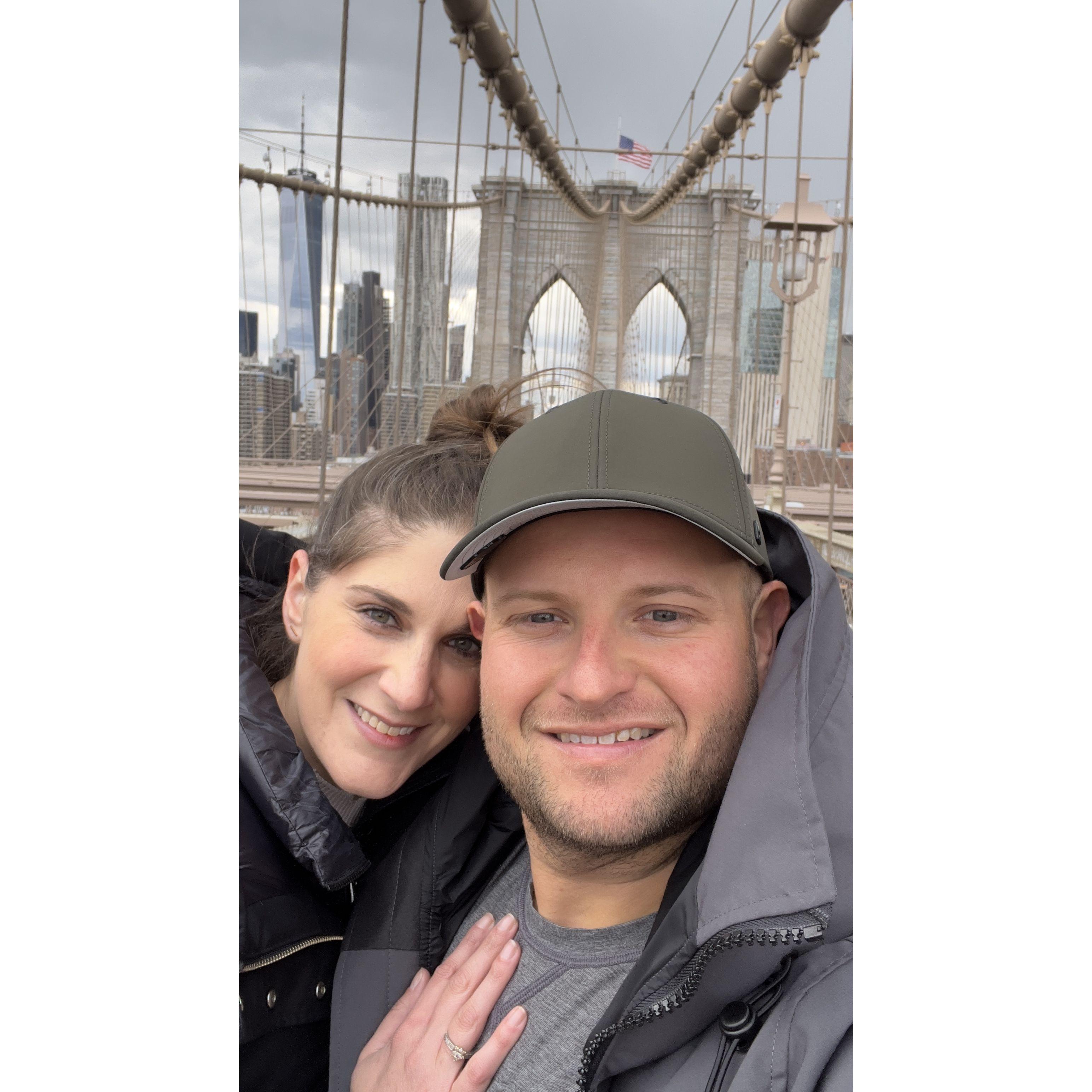 Sean's 1st trip to New York, Lisa's hometown. We walked across the Brooklyn Bridge to get world famous Peter Luger steaks. We're always on our foodie adventures - no matter the city we're in!