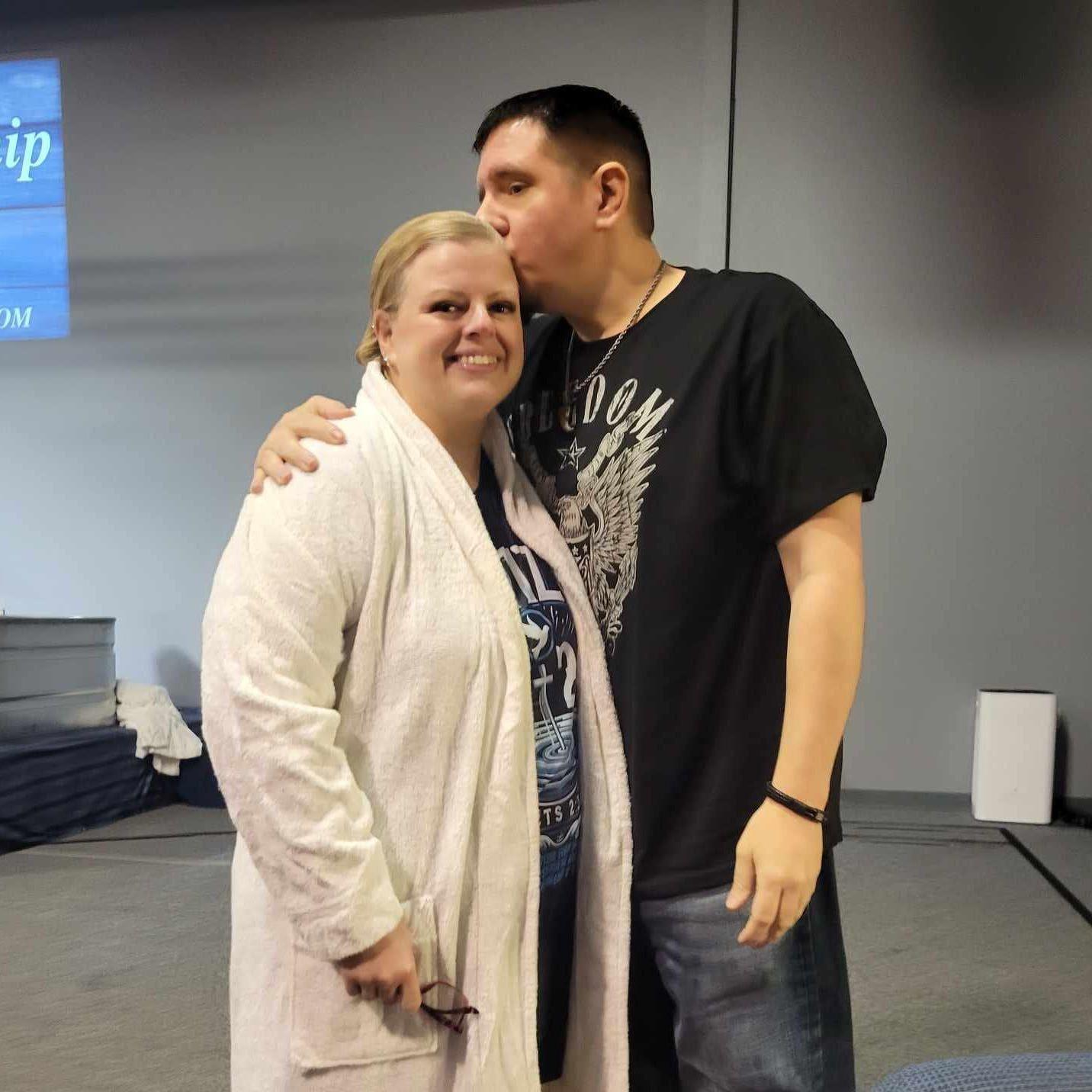 Devin and I after she was baptized at the Family Worship Center in Kalamazoo. 9/23/2024