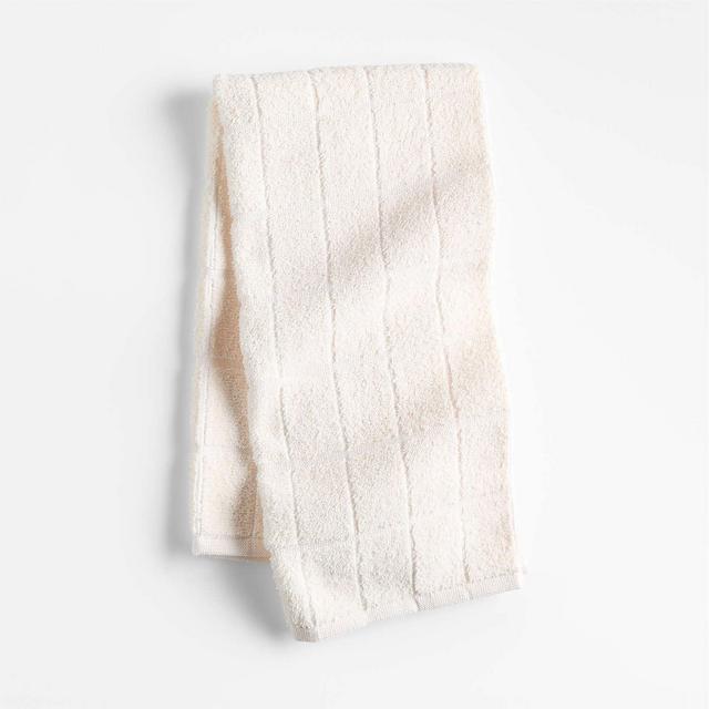 Oversize Recycled Polyester-Cotton Blend White Utility Kitchen Towel