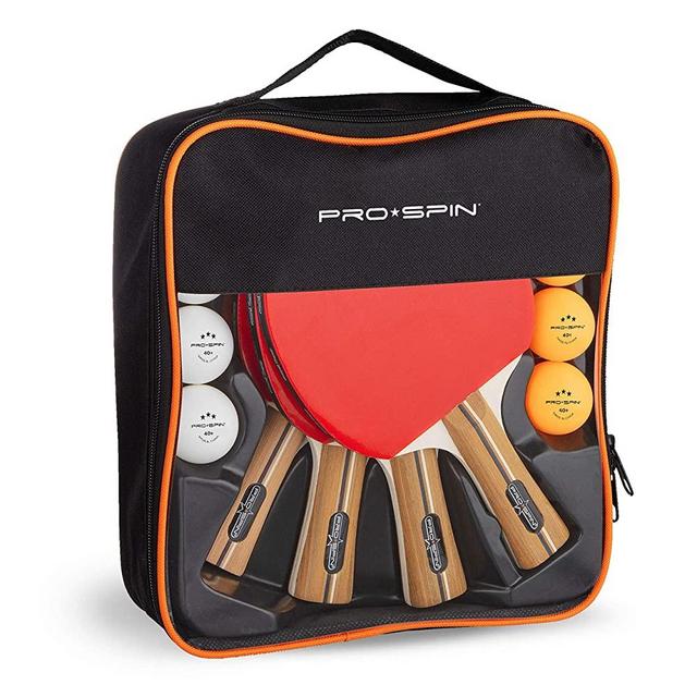 PRO SPIN Ping Pong Paddles - High-Performance Ping Pong Set | Premium Table Tennis Paddles, 3-Star Ping Pong Balls, Compact Storage Case | Ping Pong Paddles Set of 2 or 4 | Indoor & Outdoor Games