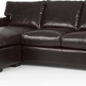 Axis II Leather Left Arm Queen Sleeper Lounger