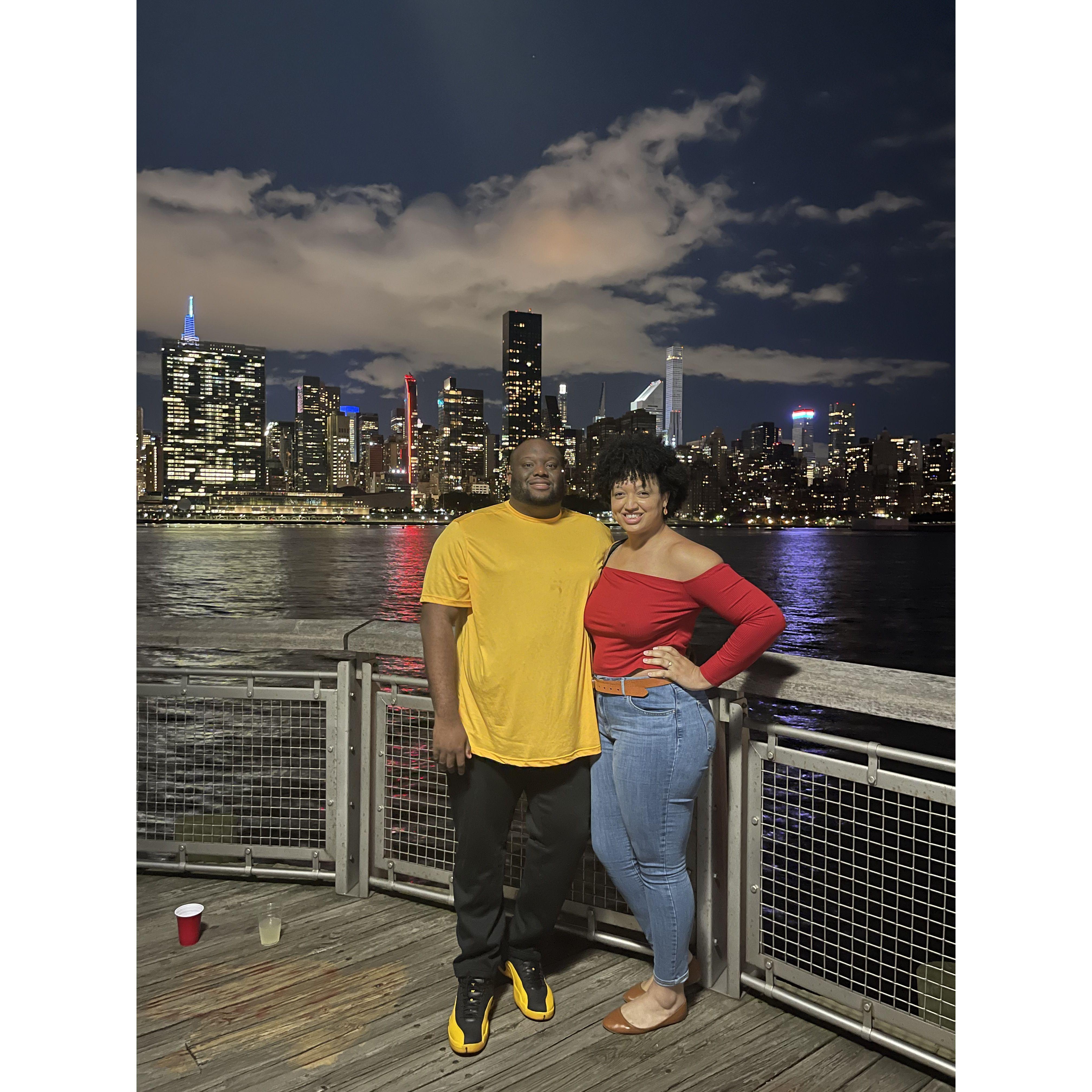 2021 - David & Brianna's First Manhattan Skyline Photo