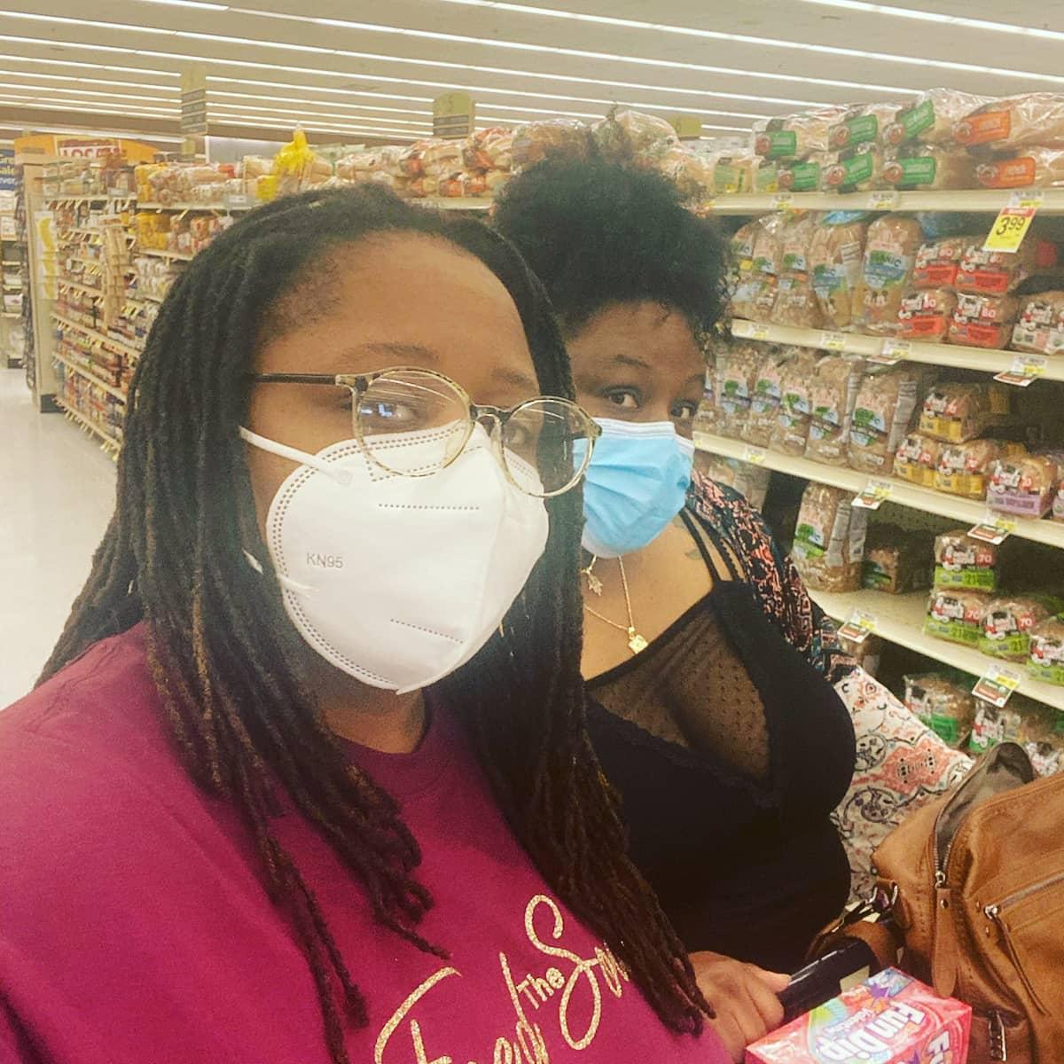 Grocery Shopping in 2021- when we had to wear masks.