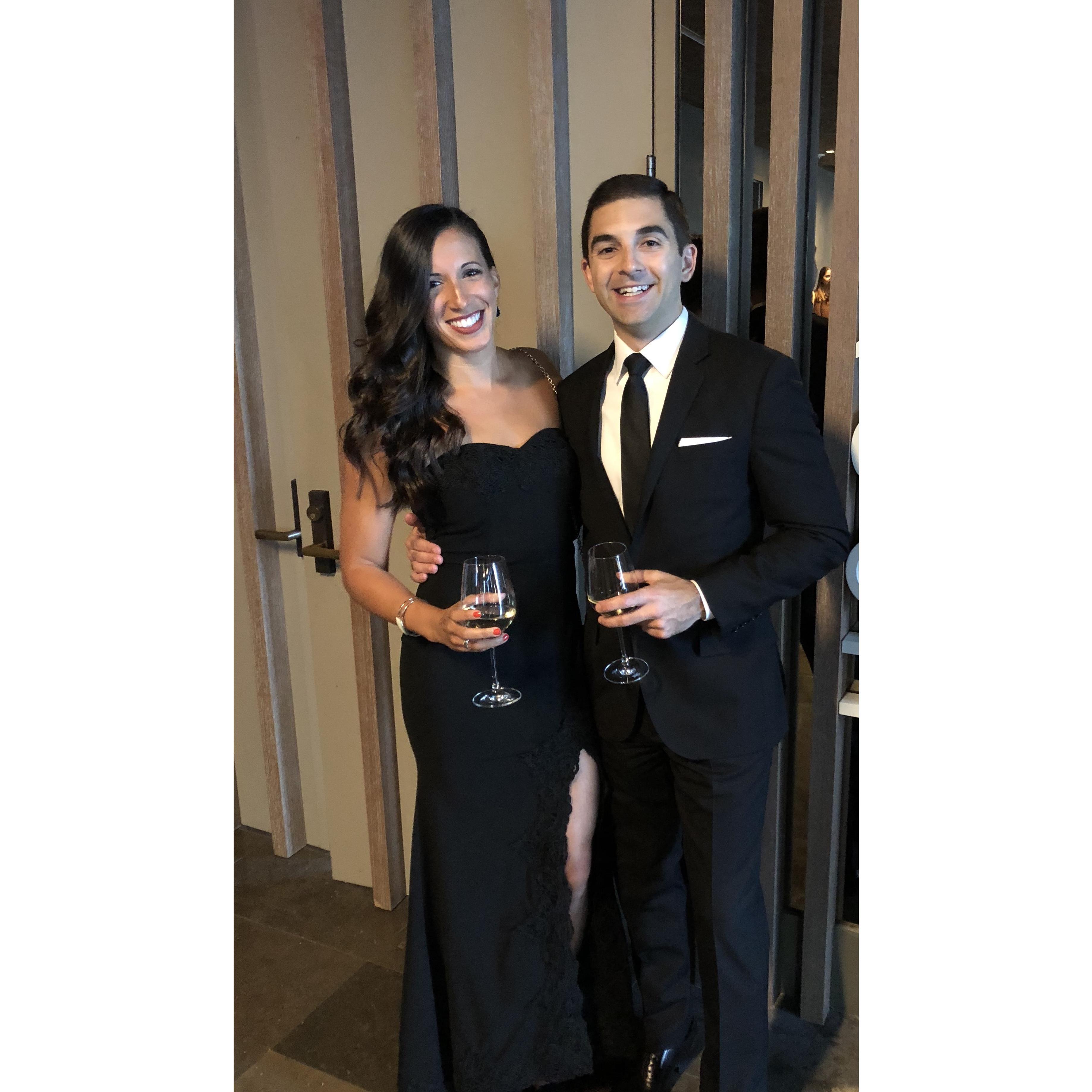 Dressing up for the Walter's wedding, Miami, 2018