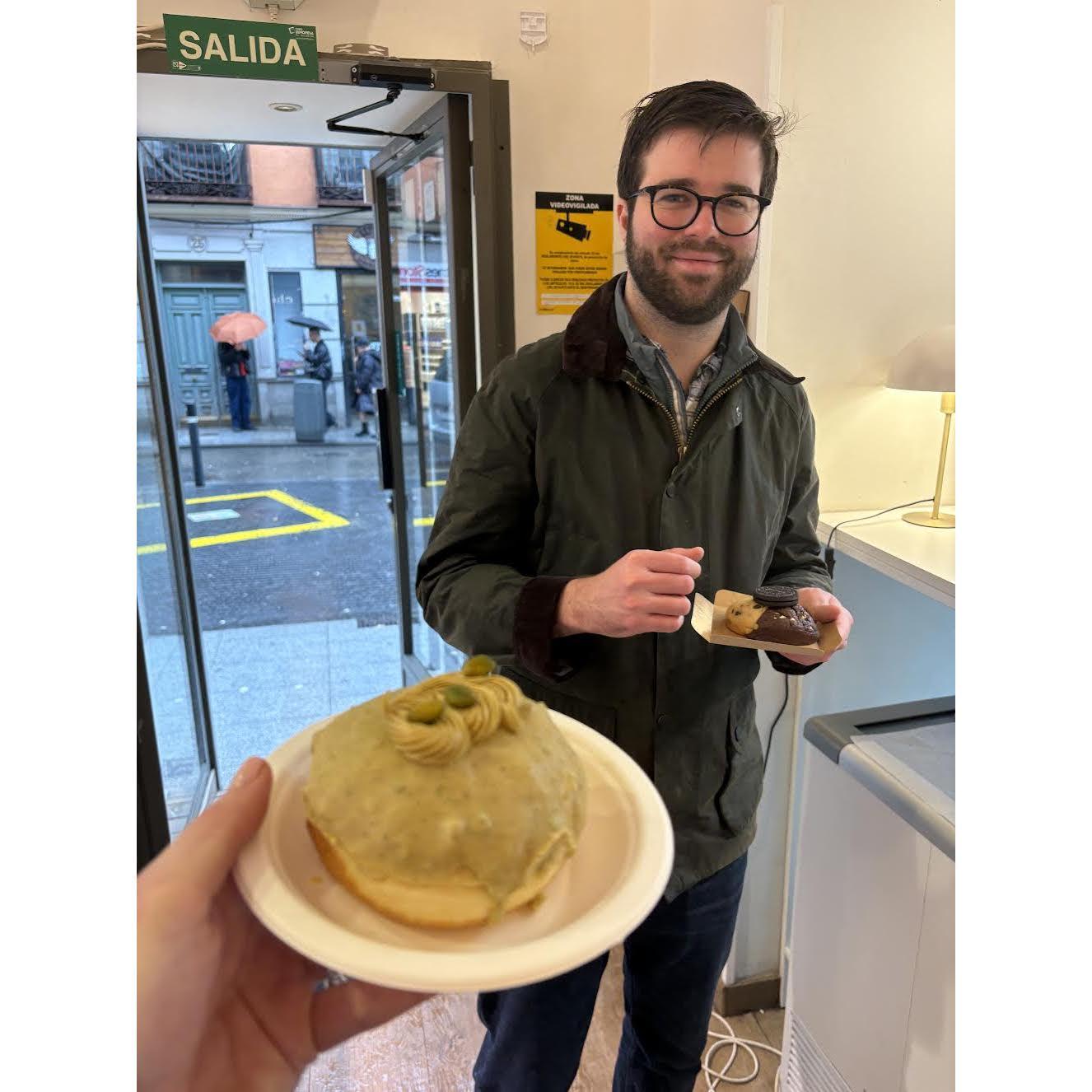 The mandatory sweet treat of the day for Will