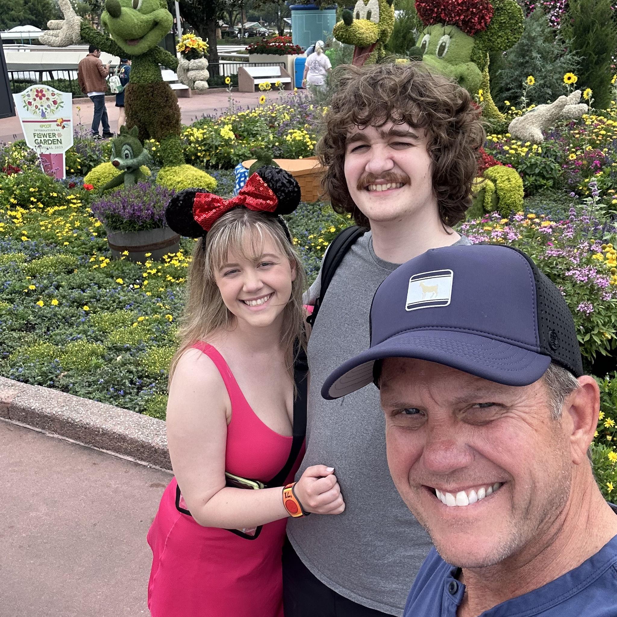 For our one year od dating anniversary we went to disney with Todd!