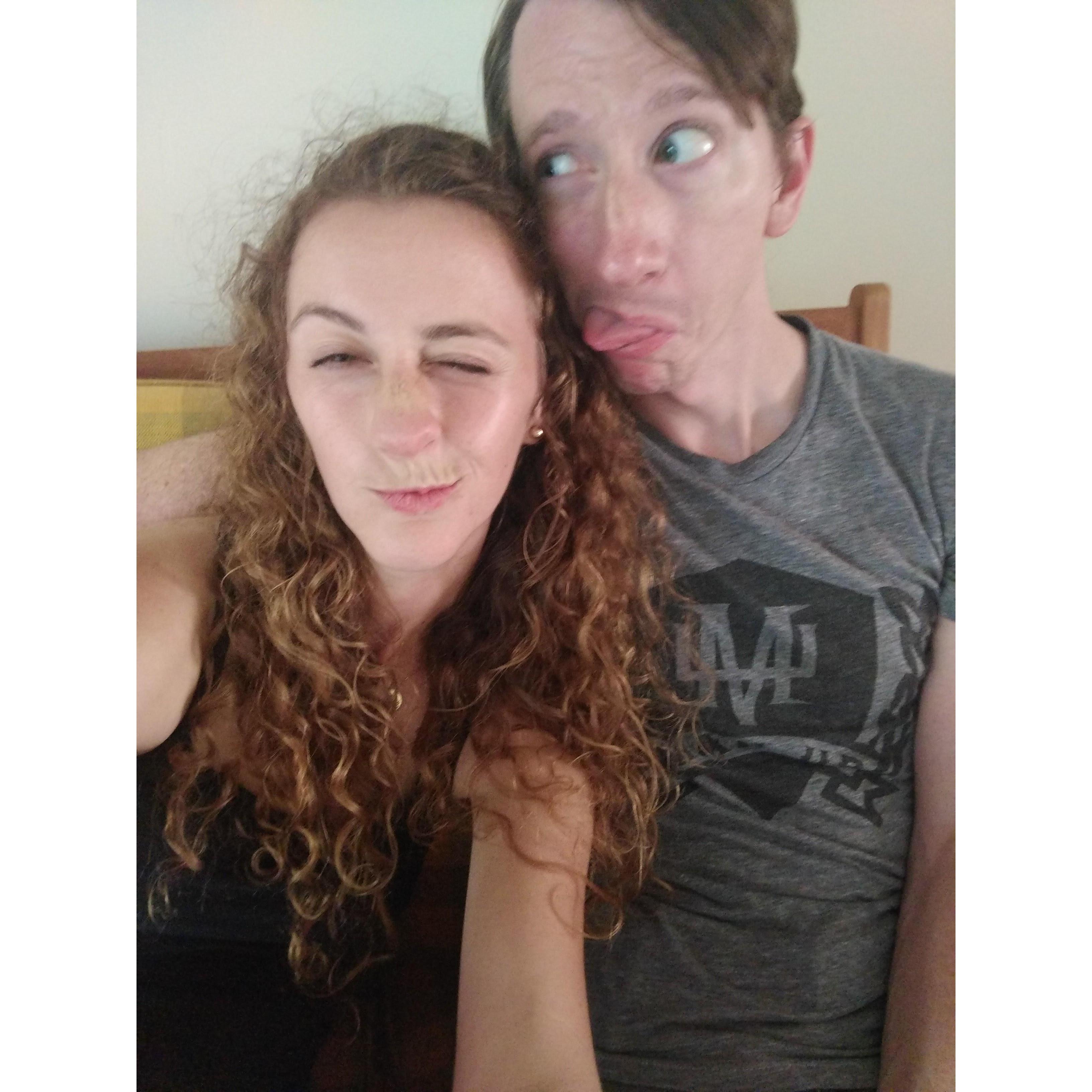 ...It is not uncommon to find us cheesing.