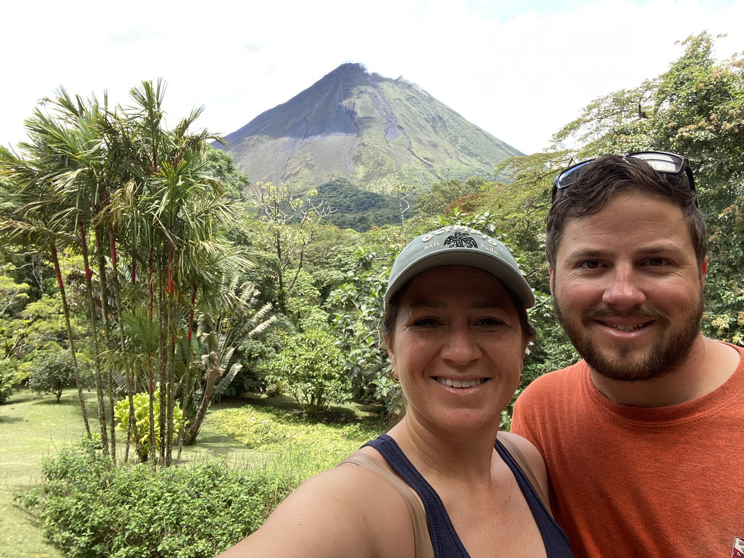 Our view from our hotel room at the Observatory Lodge in Costa Rica, 2022.
