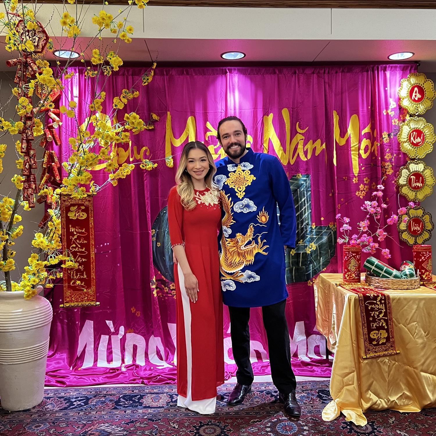 Celebrating Lunar New Year together.