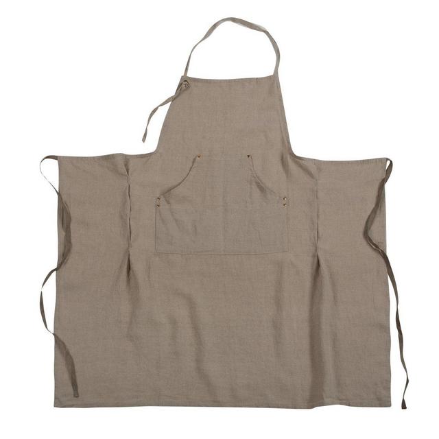 Sir + Madam- Linen Grand Apron, Natural