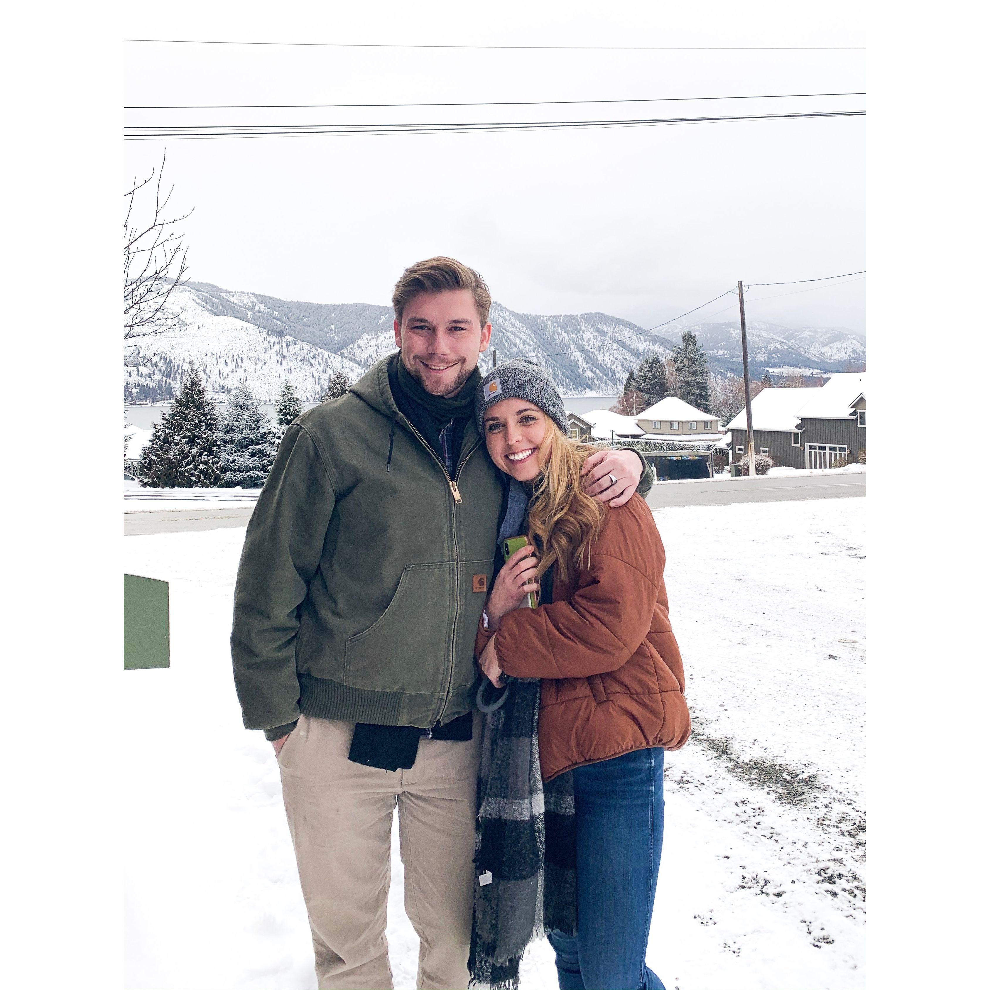 Ben's first visit to Seattle with designs on Kaity's affections ft. a very snowy drive to Lake Chelan, WA
