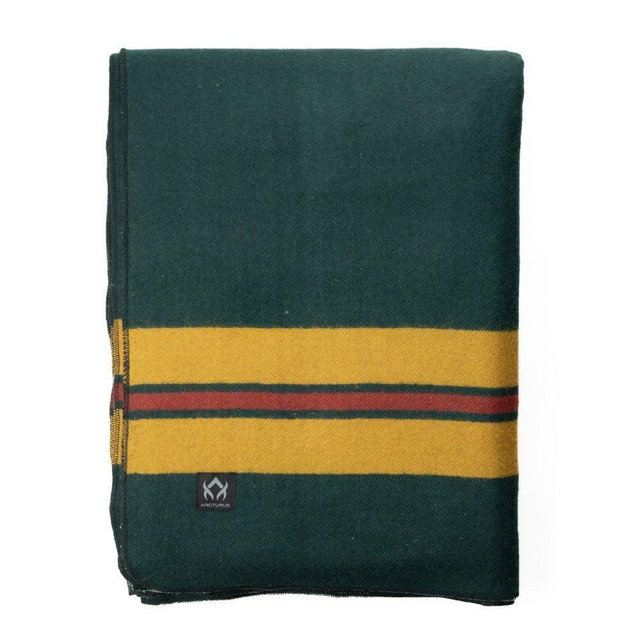 Arcturus Rainier Wool Blanket, Warm, Thick, Washable Wool Blanket for Home, Outdoors, Camping, Tailgates, Picnic, Hunting, Travel & Emergency Kits, Twin Size, 4.5 lb, Fort Vancouver