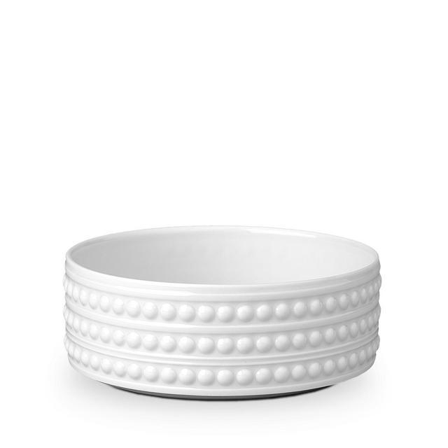 L'Objet Perlee White 5" Vertical Bowl