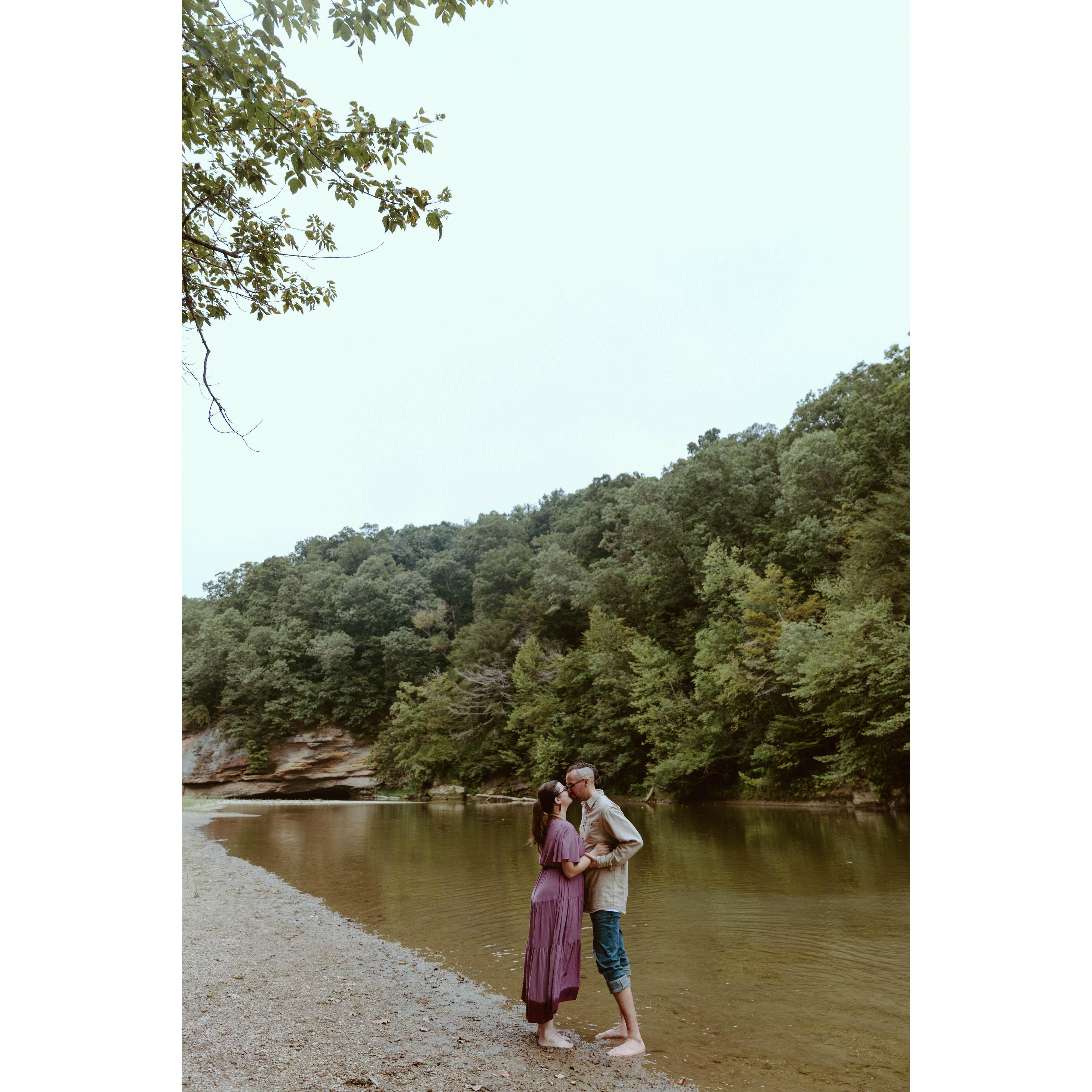 Our engagement photos in Turkey Run State Park were absolutely beautiful thanks to Aliscia Marie Photogrpahy!