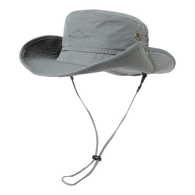 Oversize XL XXL Large Wide Brim Waterproof UPF 50+ Bucket Sun Summer Travel Fishing Hiking Fisherman Hat Detachable Chin