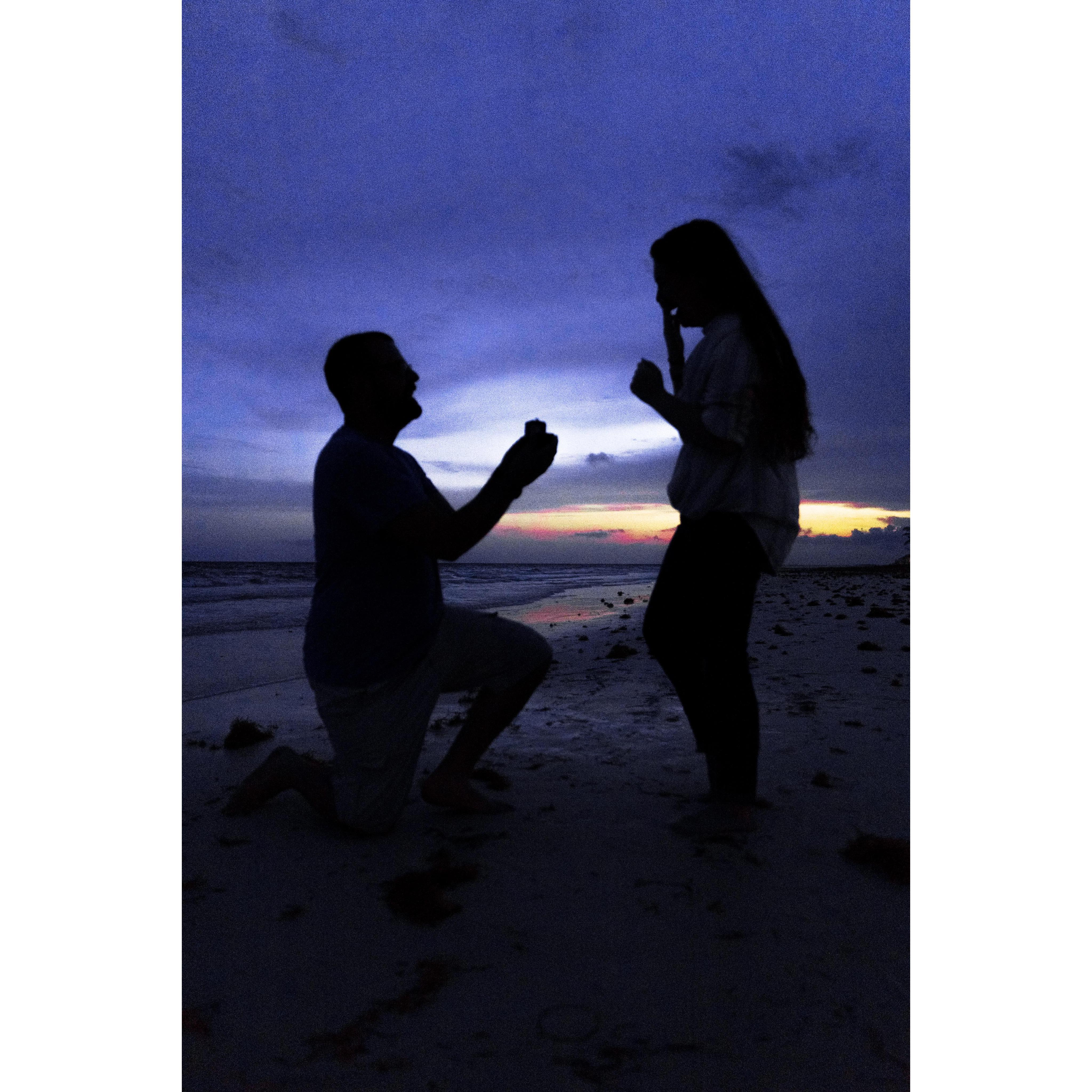 The proposal - Freeport, Bahamas May 2019