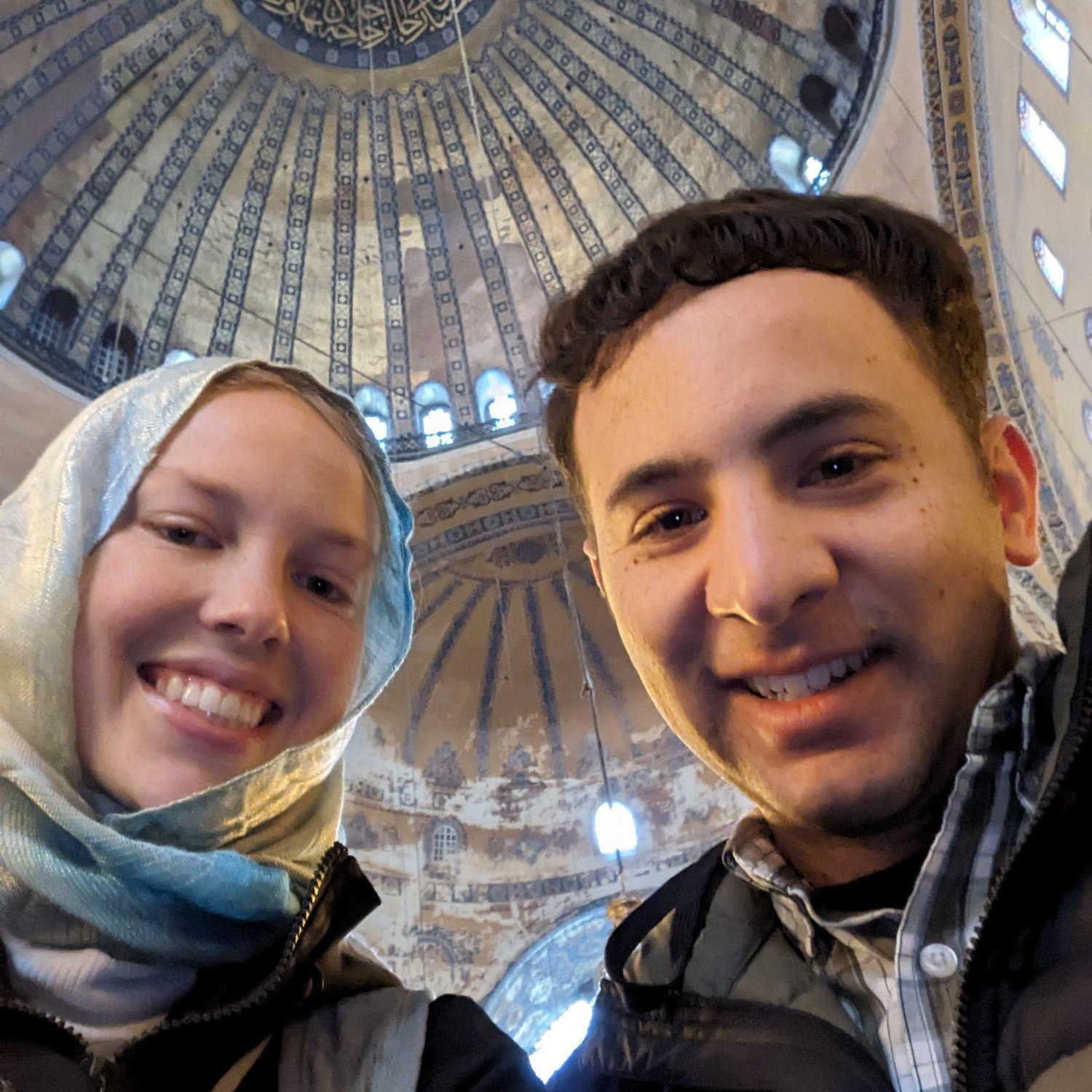 At the Hagia Sophia in Istanbul, Türkiye
