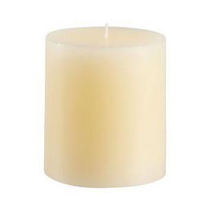 Unscented Pillar Candles, Ivory - 4 x 4.5