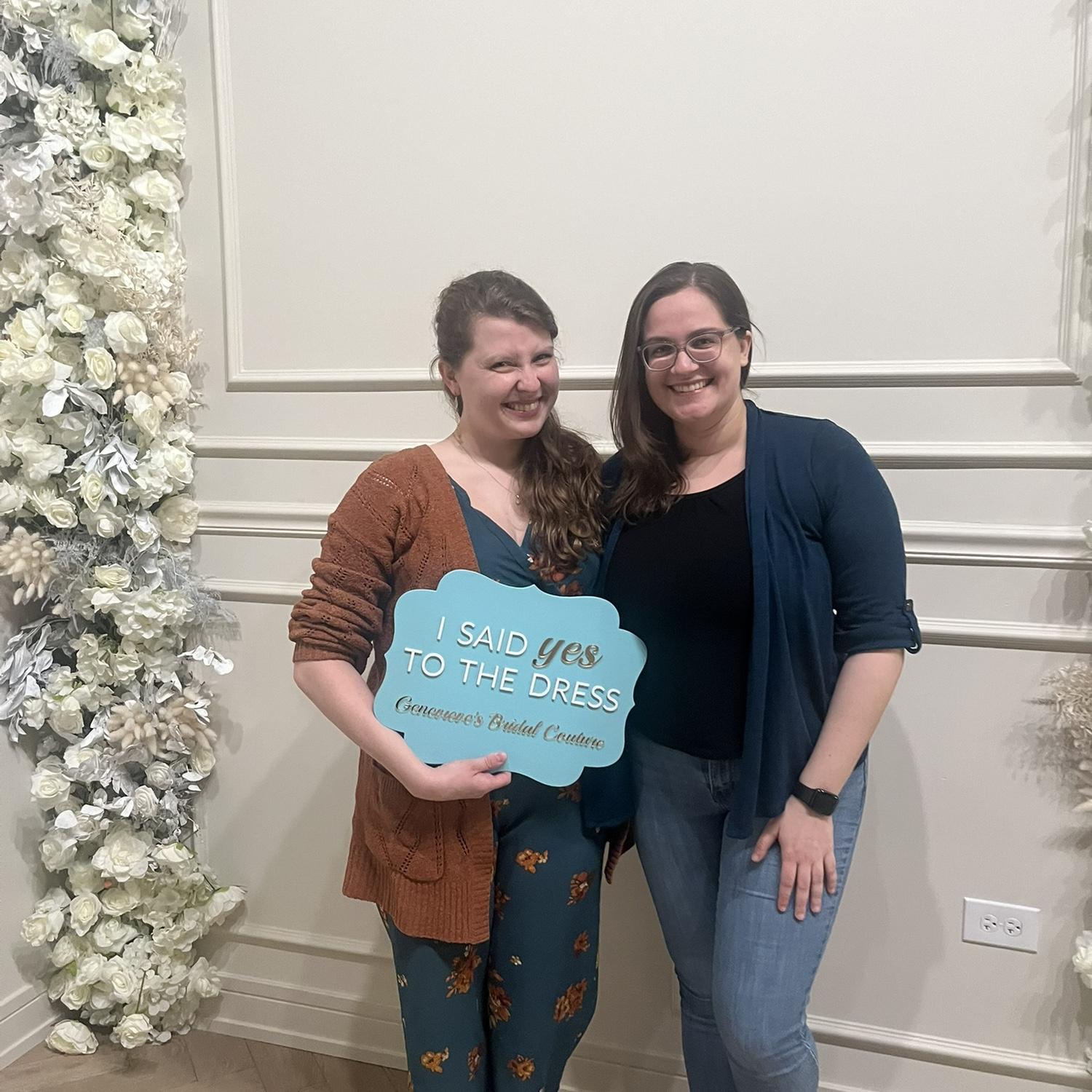 Shannon and I went shopping, and I said “Yes” to the dress! 😁