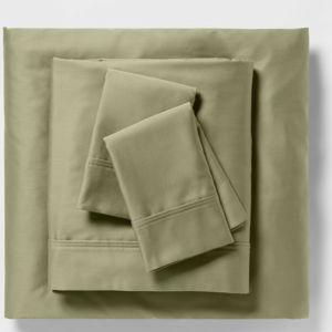 Solid Performance 400 Thread Count Sheet Set - Threshold™- KING SIZE GREEN