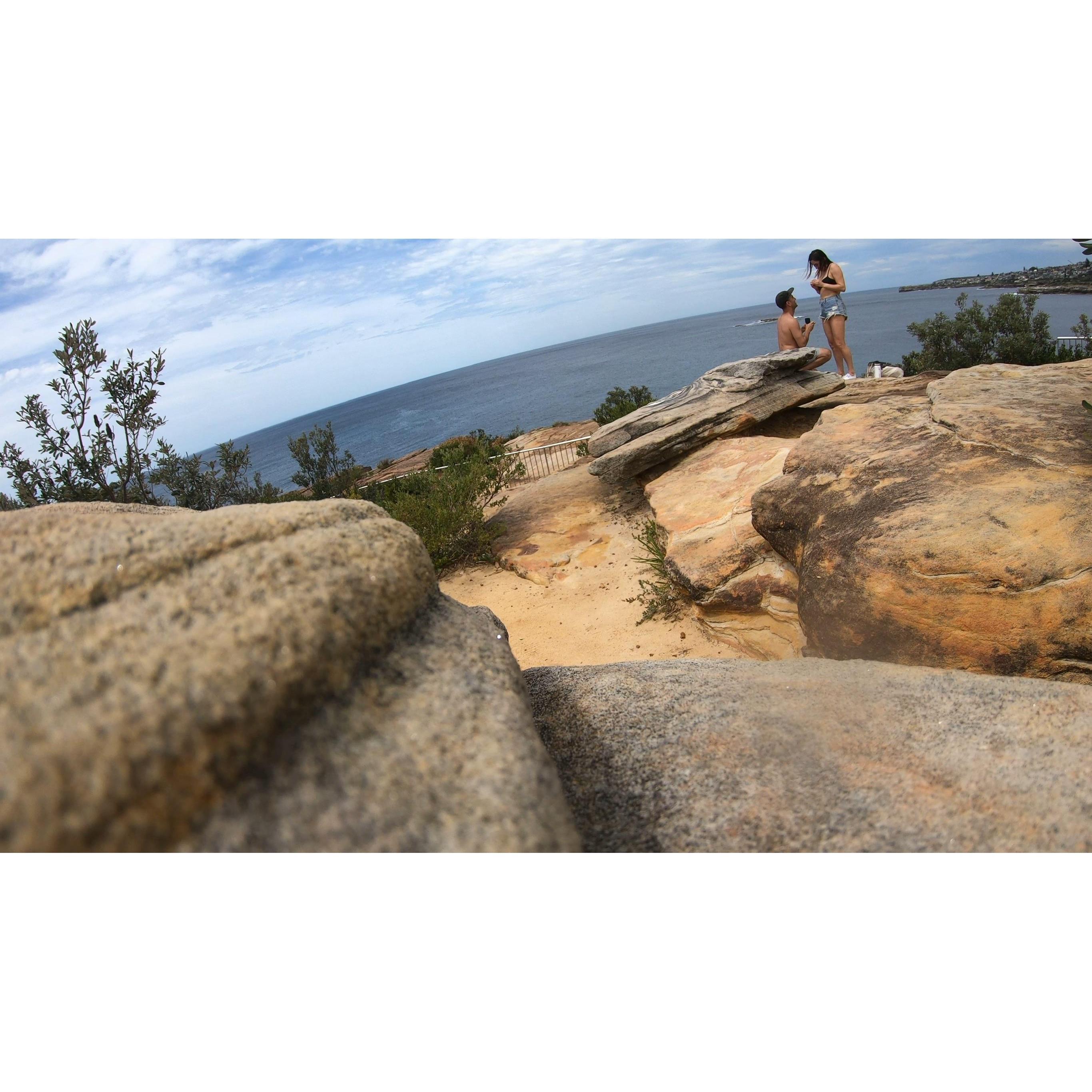 Her exact words, "It's about time" :)...And then, YES!