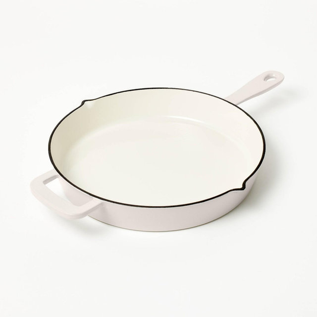 12" Enamel Skillet Light Gray - Figmint™