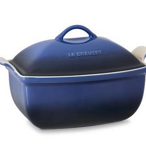 Le Creuset Stoneware Deep Covered Baker, 4 1/2-Qt., Lapis
