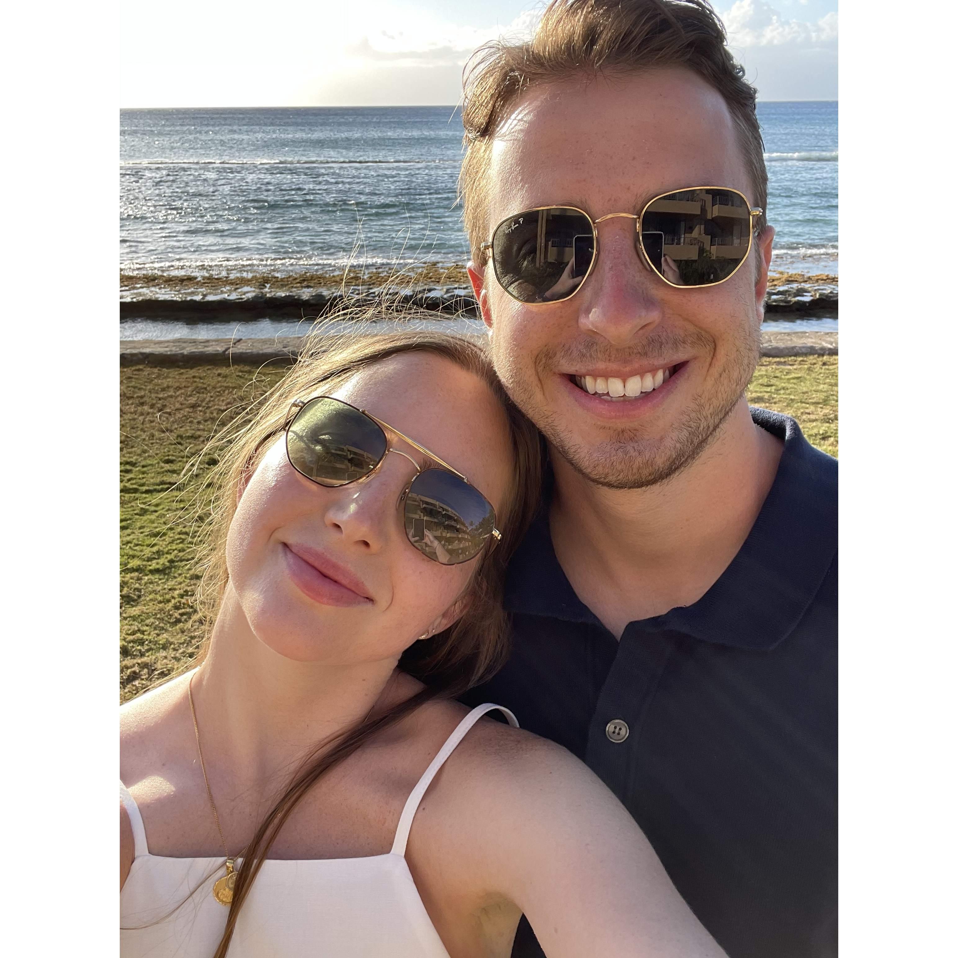 Before our first (not our last) Luau. 