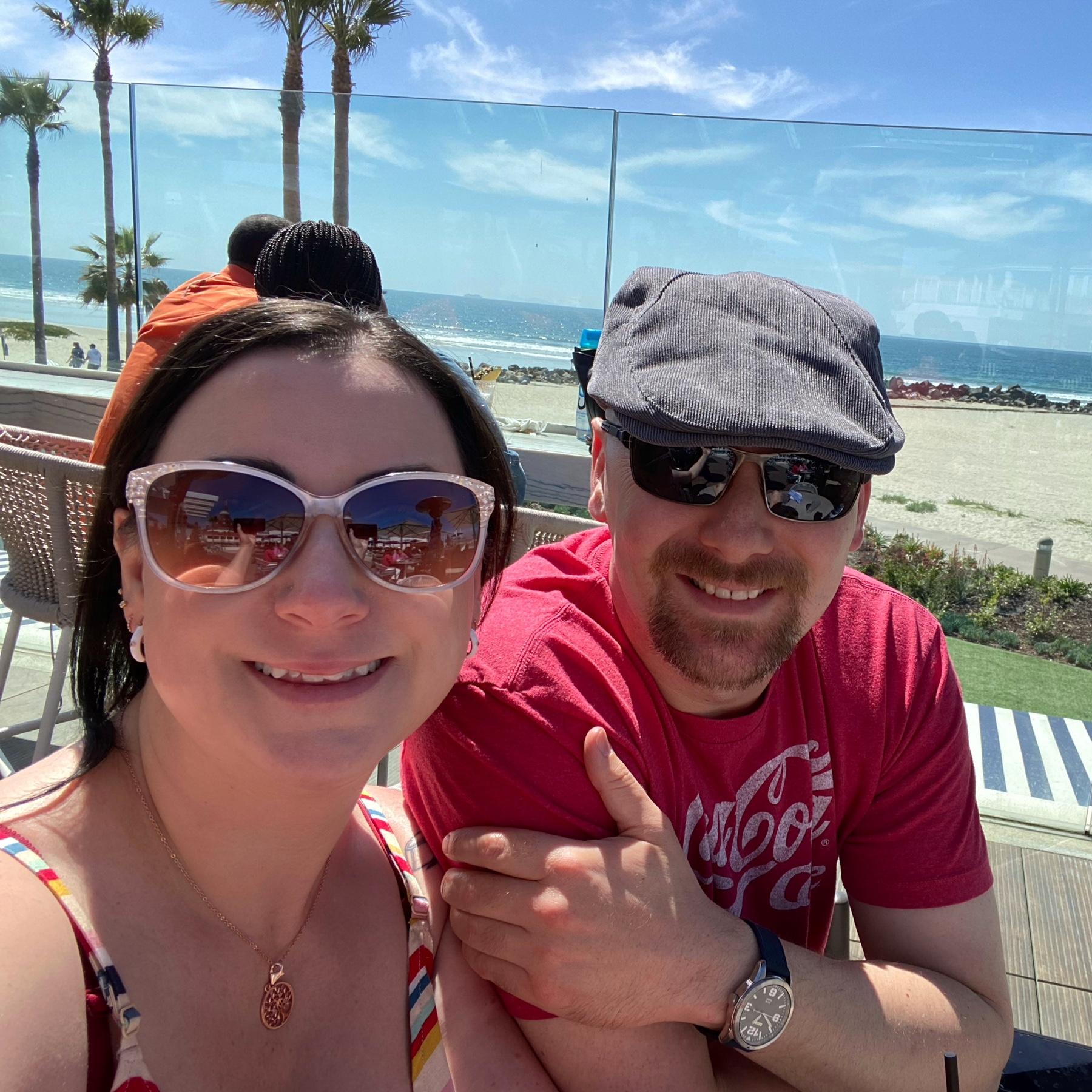 In San Diego for Ben and Hannah’s wedding. Our first real trip together.