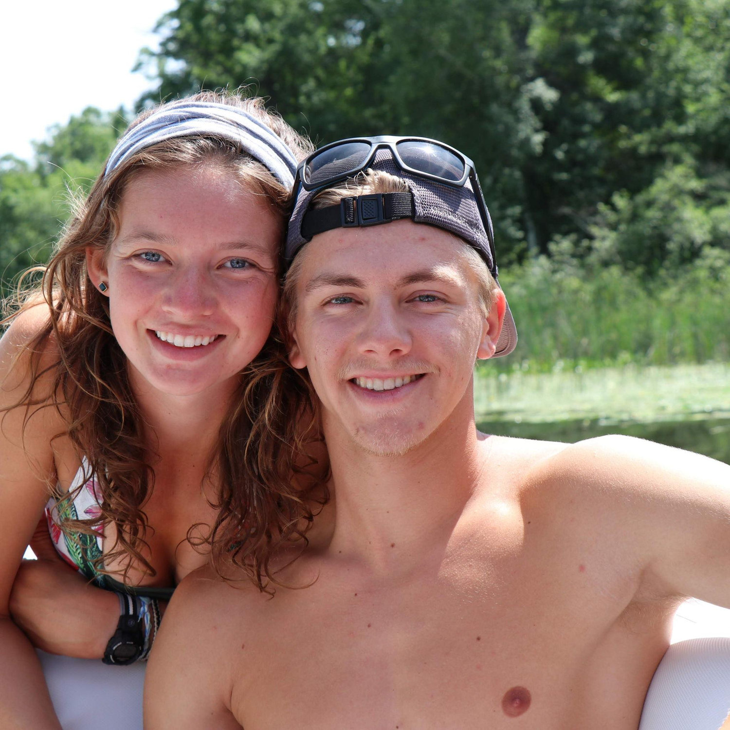 One of our first summers at the lake