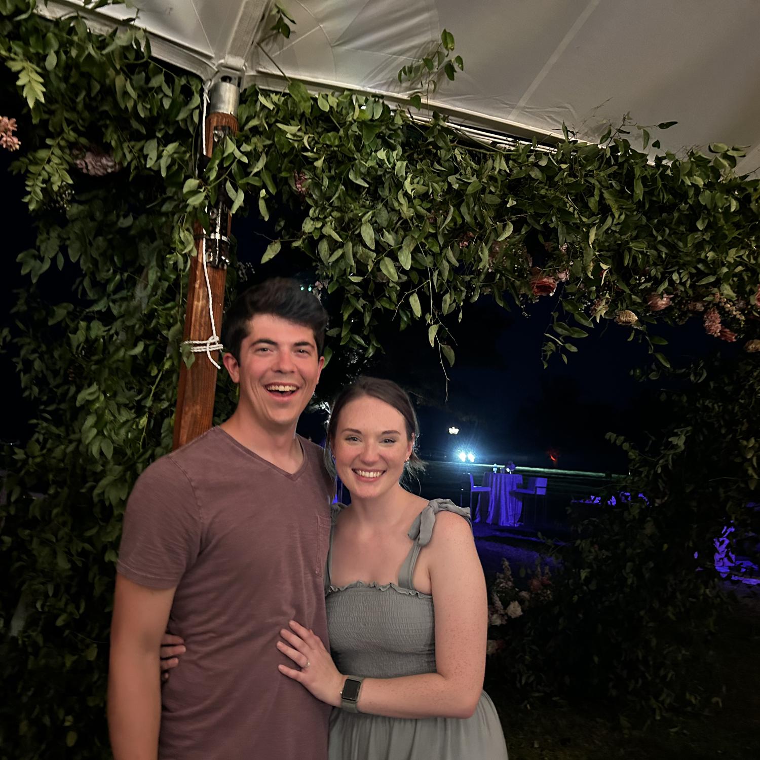 Our seventh wedding together (missed getting a picture at our sixth).