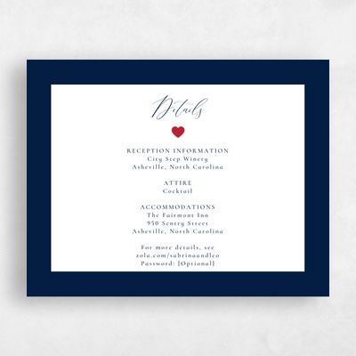 Navy, Blue Wedding Enclosure - Hartwell