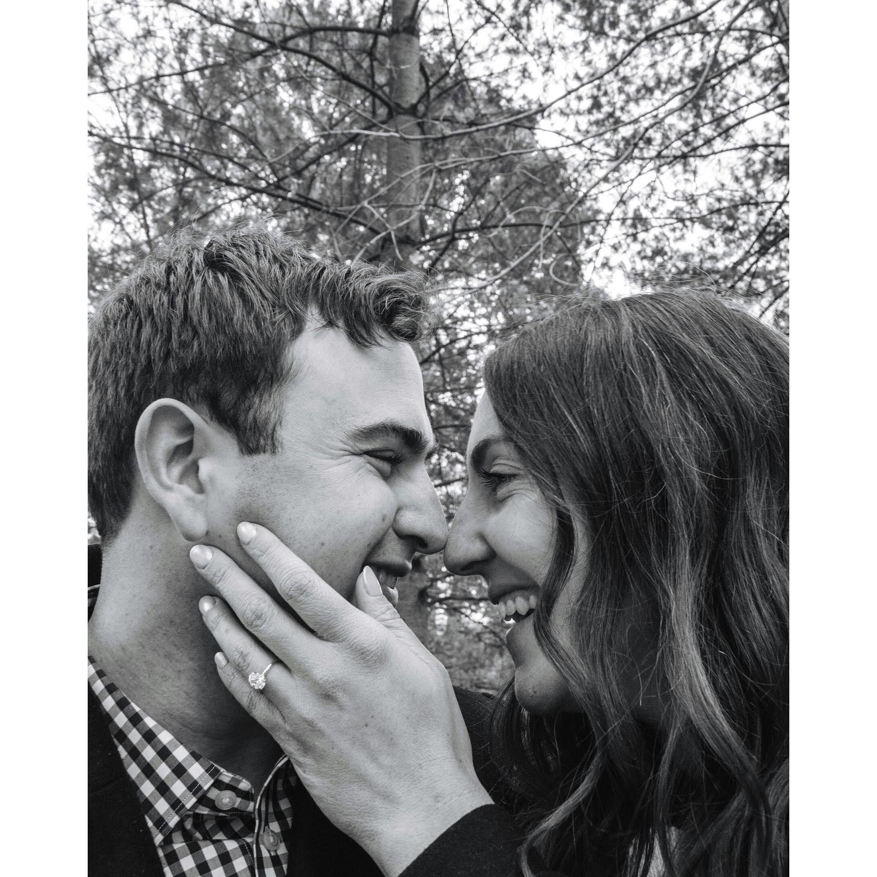 The day we got engaged.