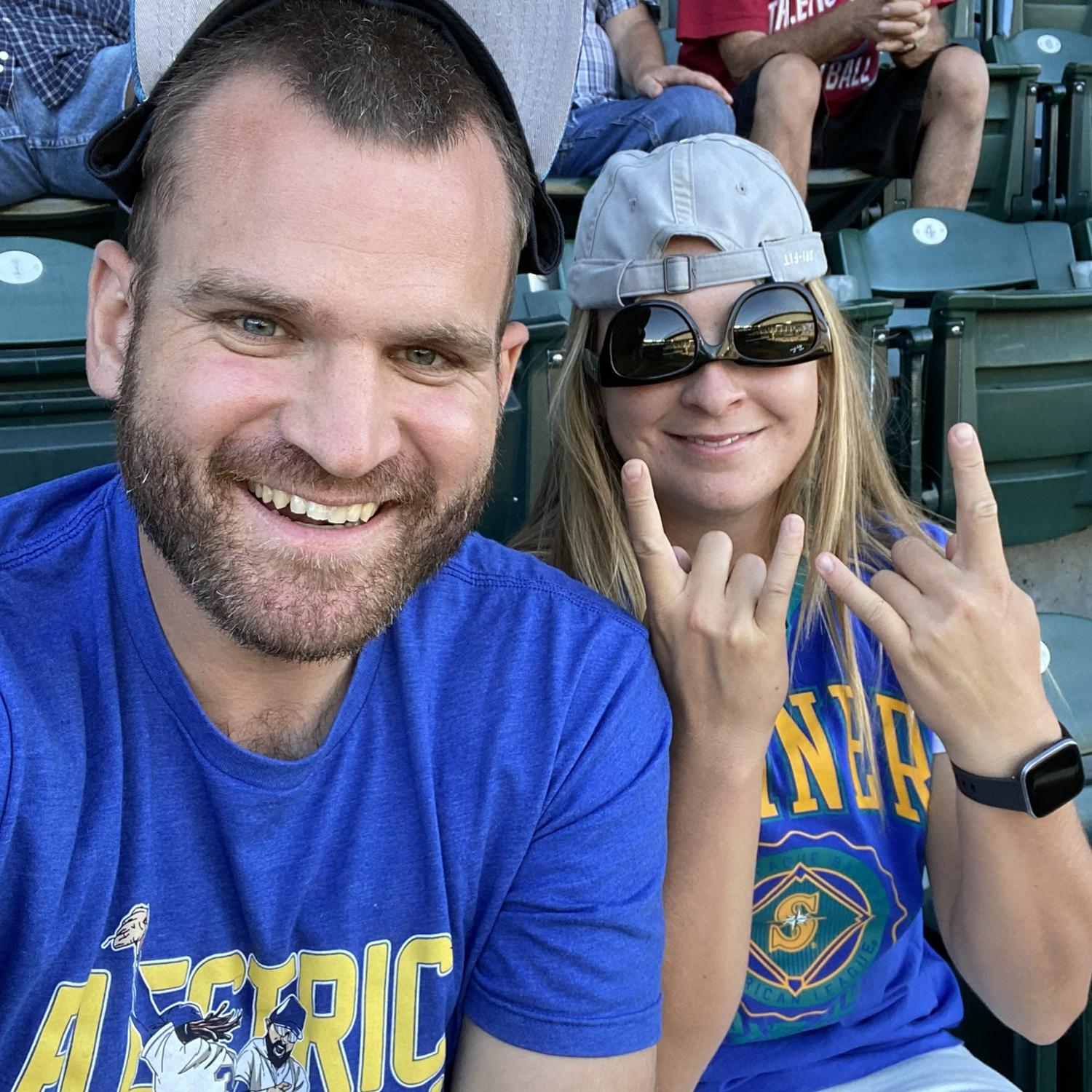 One of our first dates was going to the Marnier's game. Going to the games has become one of our favorite date nights.
