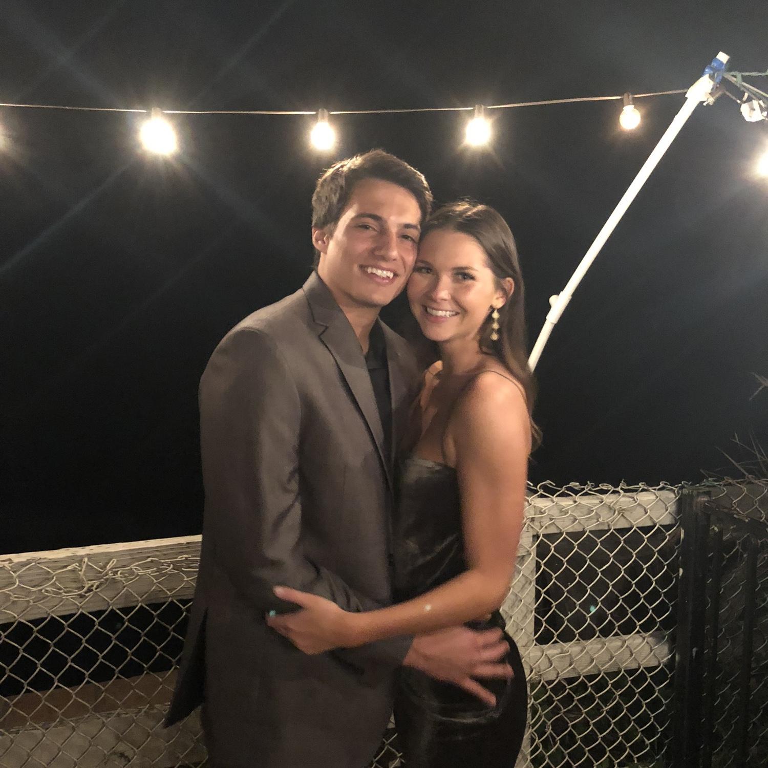 One of our first pictures at a UCSB date party.