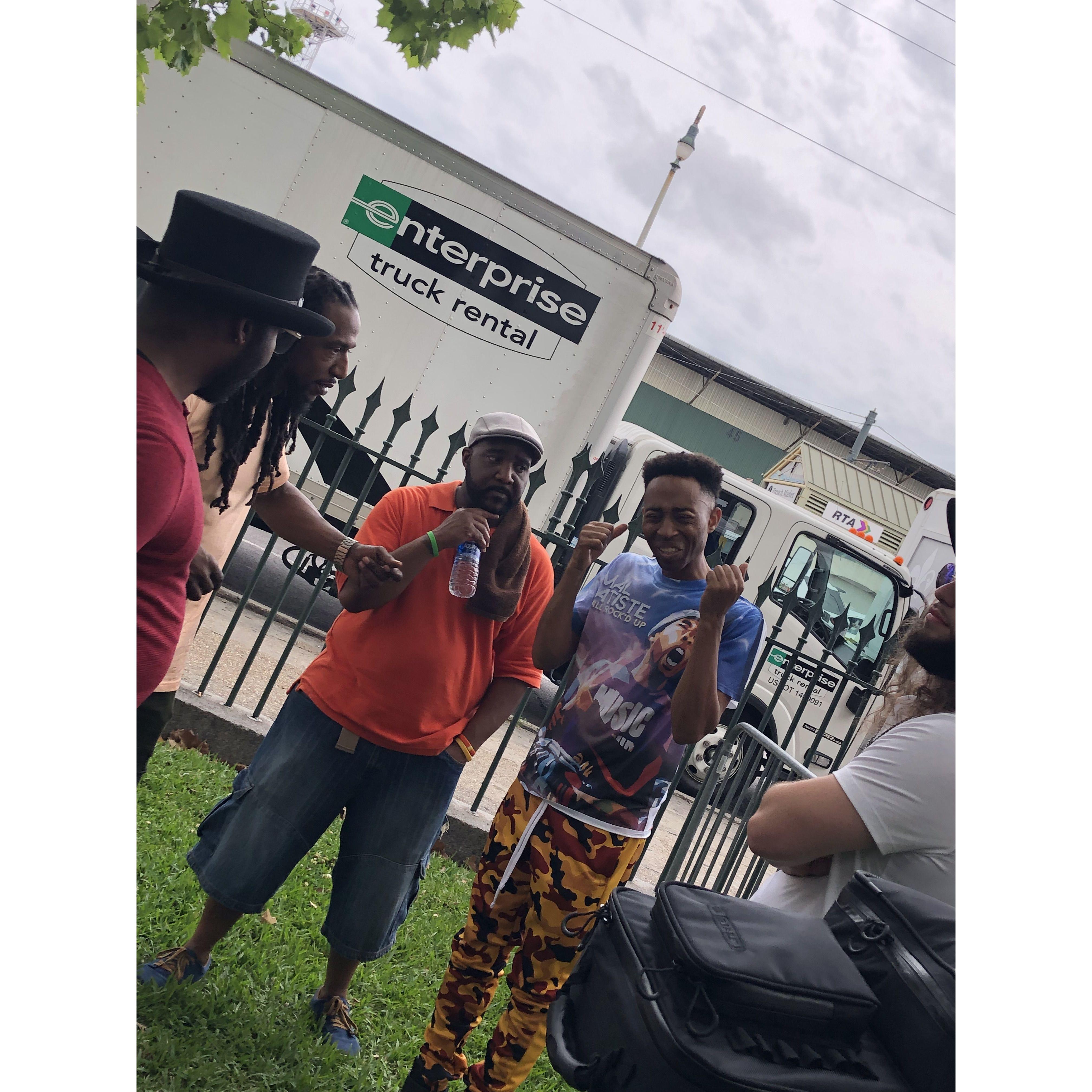 Jam giving a little dialogue after his hit @ French Quarter Fest. Circa 2019