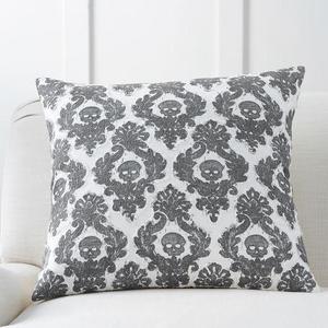 Mini Skull Applique Pillow Cover