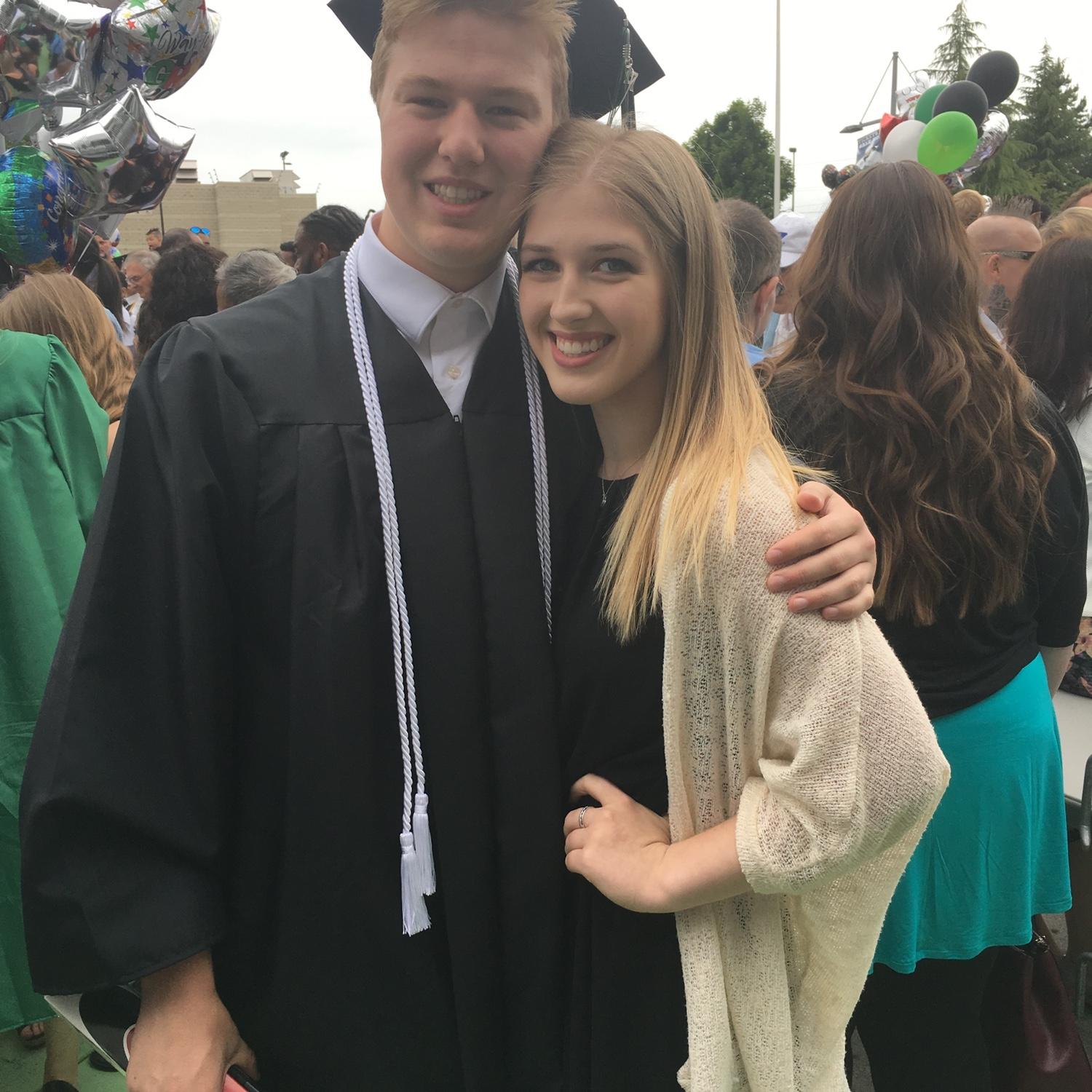 One of four graduations cheering each other on!