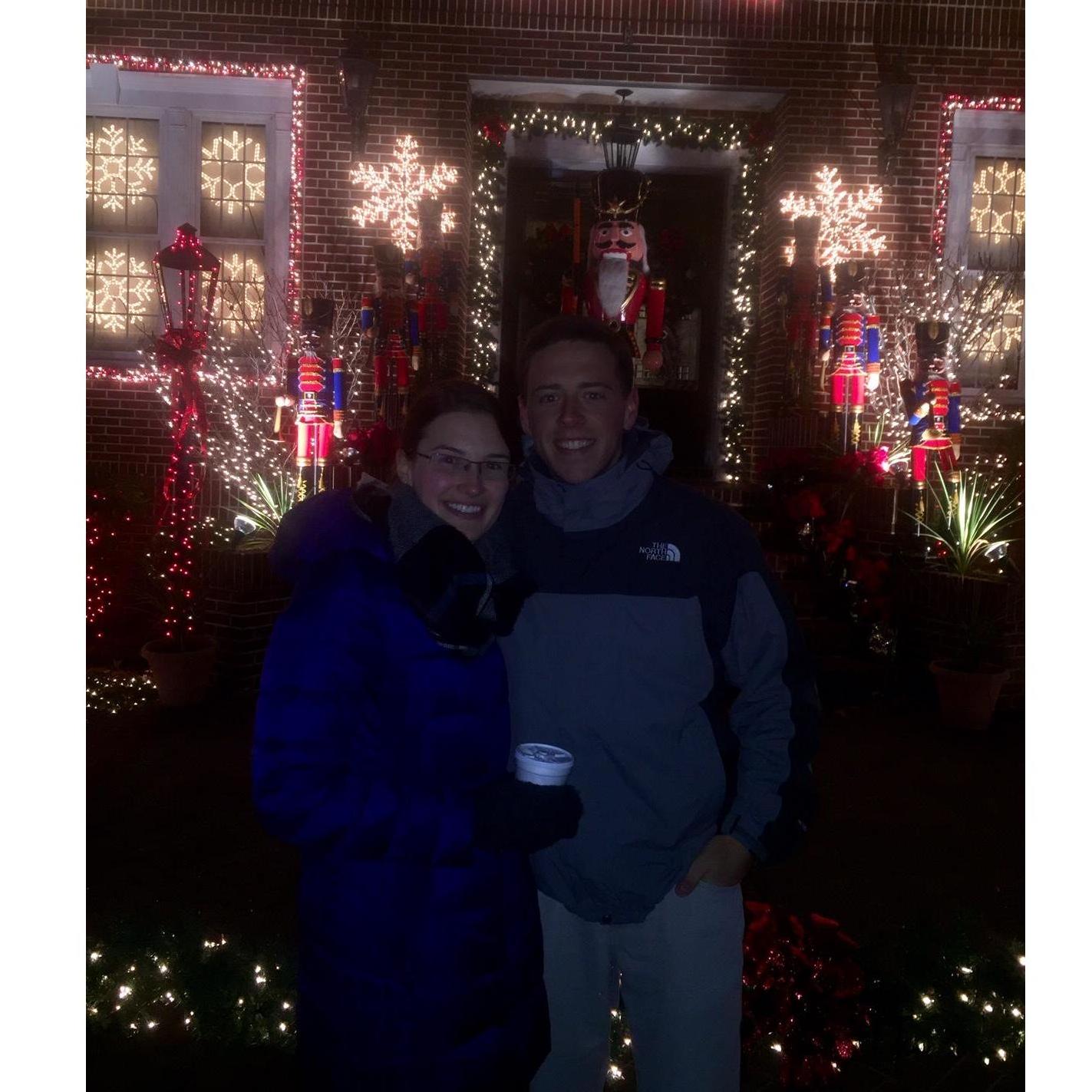 The lights at Dyker Heights
