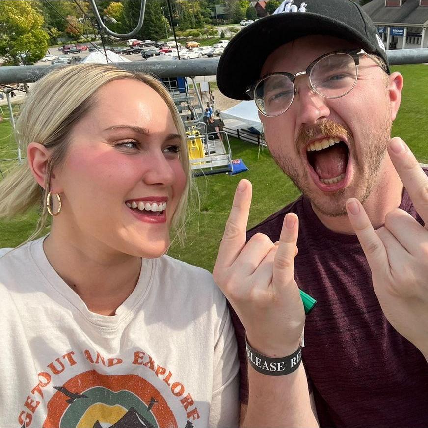 The day before we got engaged. We were in Michigan celebrating our 4th anniversary. September 2022