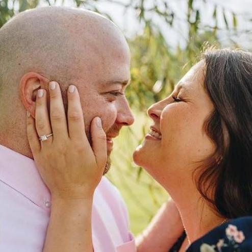 Our first time being professionally photographed.
A little sneak peak into our engagement photos.