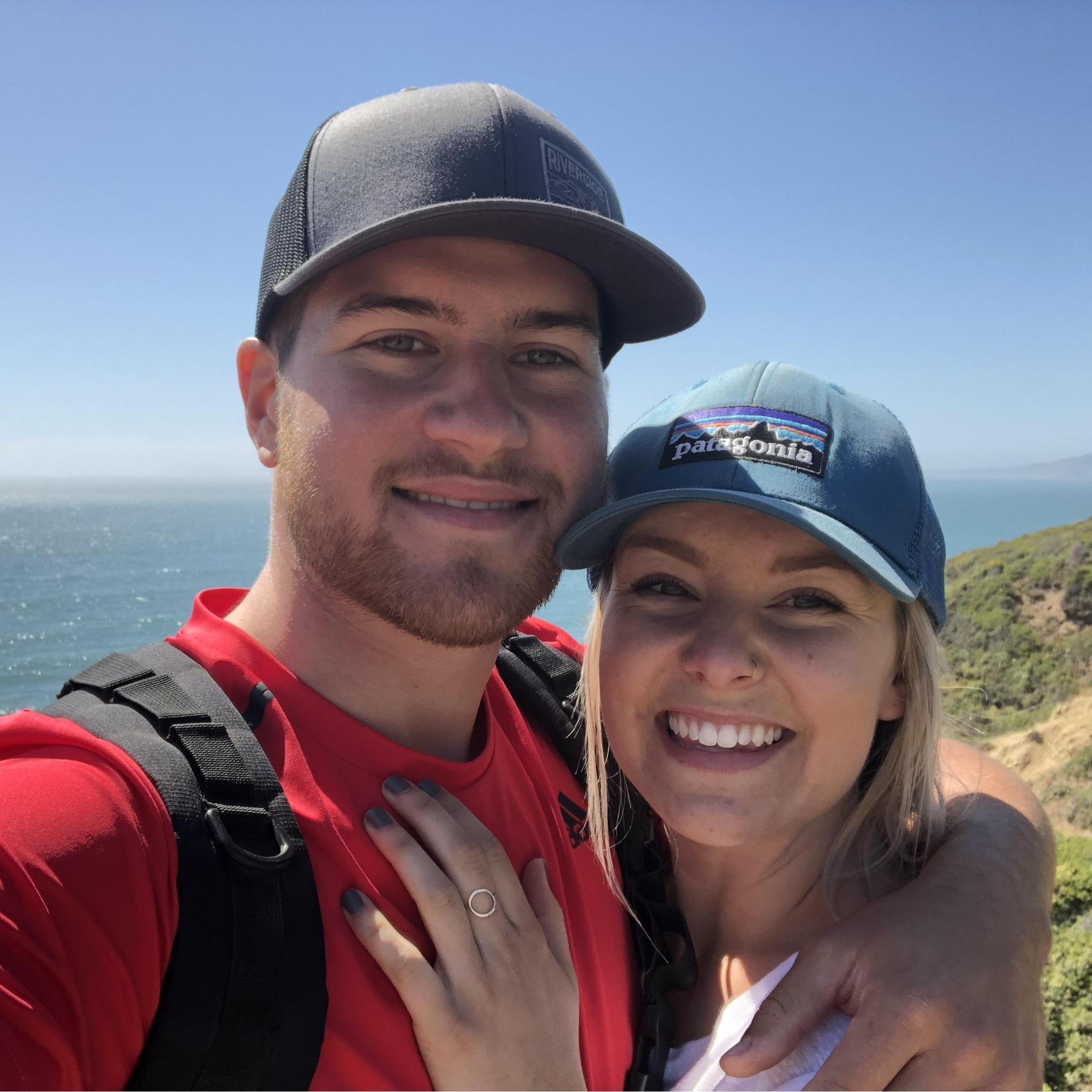 One of our first dates! Hiking to Alamere Falls, complete with a trip to Lagunitas Brewery.