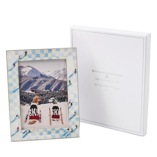 MacKenzie-Childs Gray Malin Ski Holiday Silver Plated Frame, 5" x 7" - Exclusive