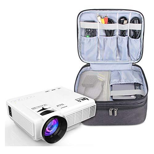 Luxja Carrying Bag for DR.J Mini Projector, Portable Case for Mini Projector and Accessories (Fits Most Major Mini Projectors), Black
