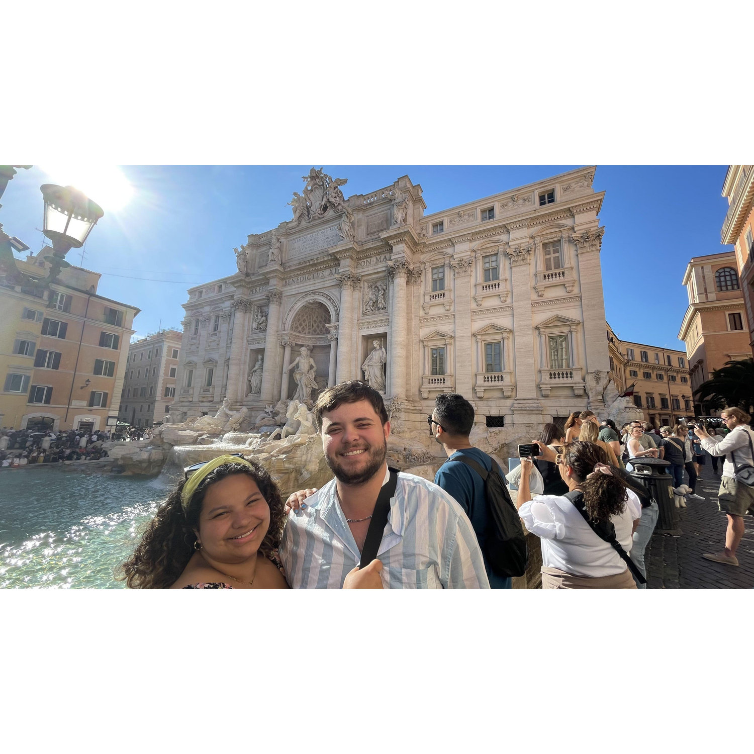 At the Trevi Fountain, in Rome, Italy