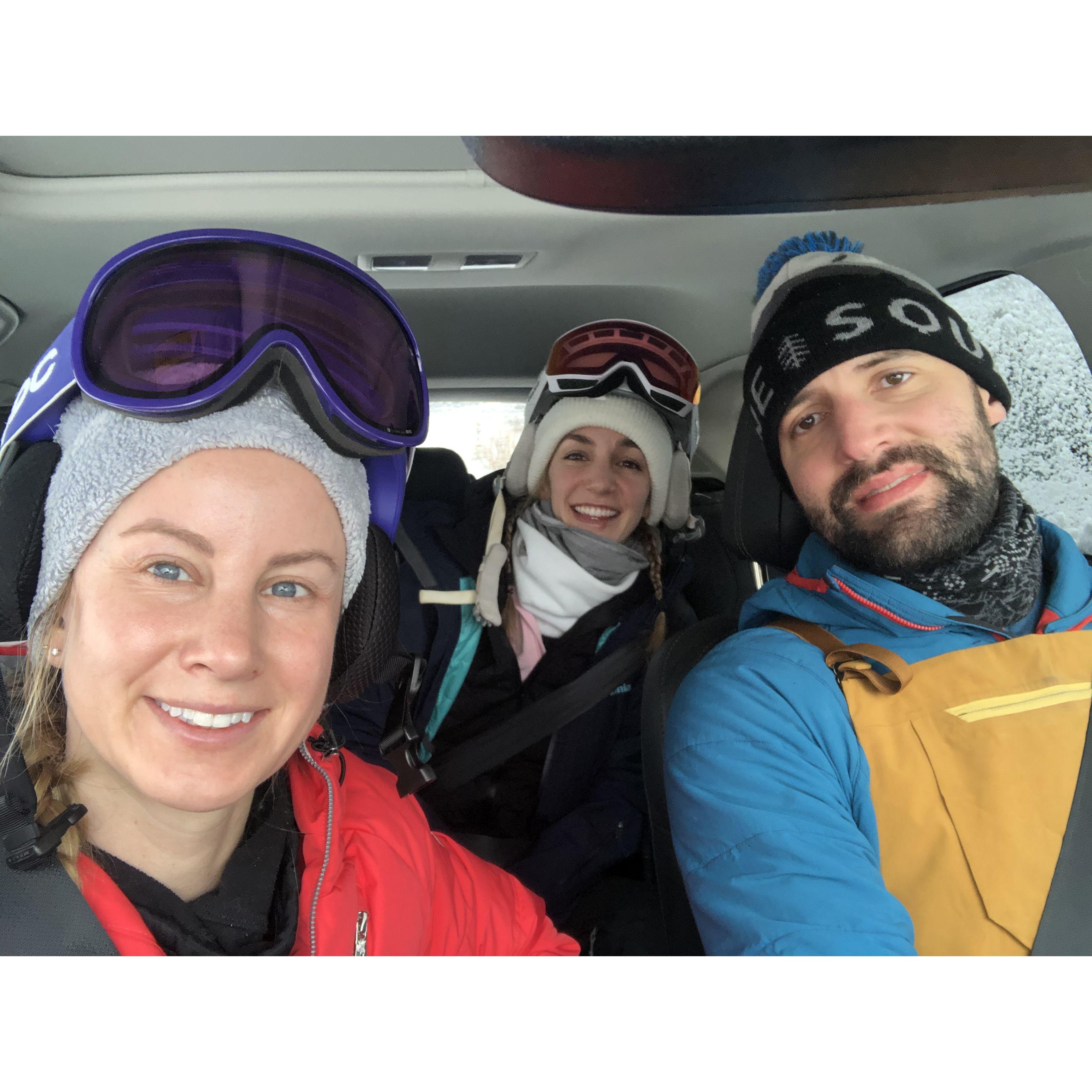 One of our favorite activities skiing in Tahoe with friends!