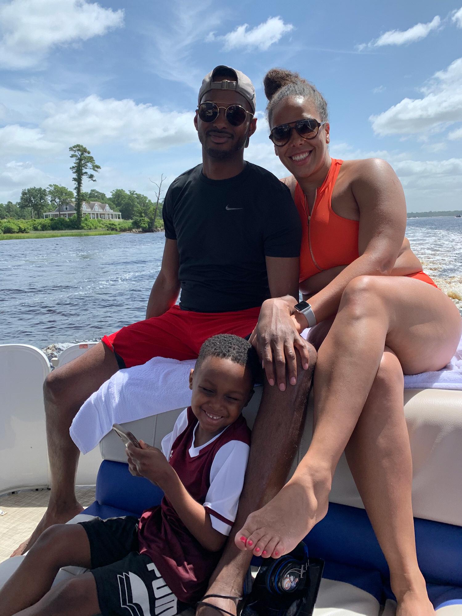 Family boat ride at Myrtle Beach